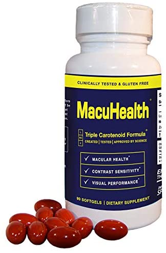 MacuHealth Eye Vitamins Supplement for Adults (90 Softgels, 3 Month Supply) Eye Formula with Lutein, Zeaxanthin, And Meso-Zeaxanthin | Protect Against Macular Degeneration