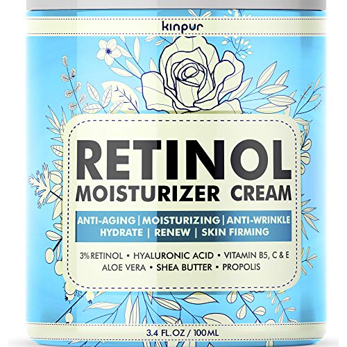 Premium Anti-Aging Face Moisturizer for Women - Pure Retinol Cream with Firming and Anti-Wrinkle Effect that Really Works - Effective Face Care for Women, 3.4 oz