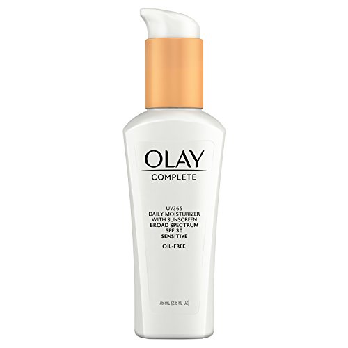 Face Moisturizer by Olay Complete Daily Defense All Day Moisturizer With Sunscreen, SPF30 Sensitive Skin, 2.5 fl. Oz., (Pack of 2)