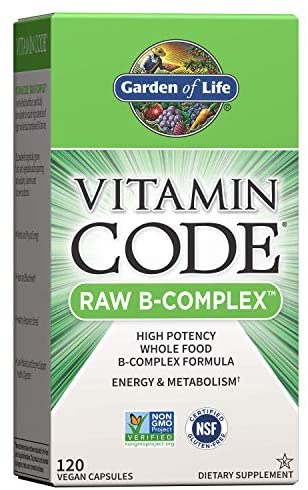 Garden of Life Vitamin B Complex - Vitamin Code Raw B Vitamin Whole Food Supplement, Vegan, 120 Capsules *Packaging May Vary