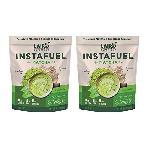 Laird Superfood Instafuel Matcha Plus Creamer - Matcha Latte Green Tea Powder Packed with Antioxidants, 2lb Bag