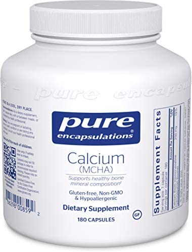 Pure Encapsulations - Calcium MCHA - Hypoallergenic Supplement for Bone Support - 180 Capsules