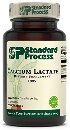 Standard Process Calcium Lactate - Immune Support and Bone Strength - Bone Health and Muscle Supplement with Magnesium and Calcium - 330 Tablets