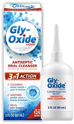 Gly-Oxide Alcohol-Free Antiseptic Mouth Sore Rinse, 2 oz